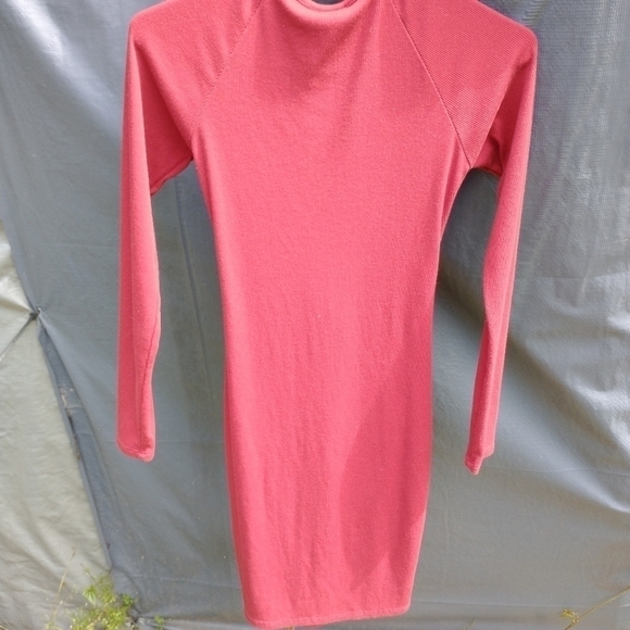 Women's b-sharp red zip stretch dress. Size S. - Picture 2 of 4